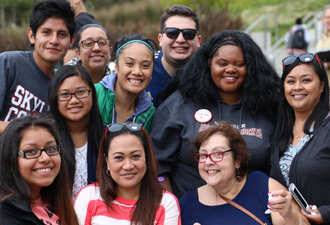 photo of skyline college students