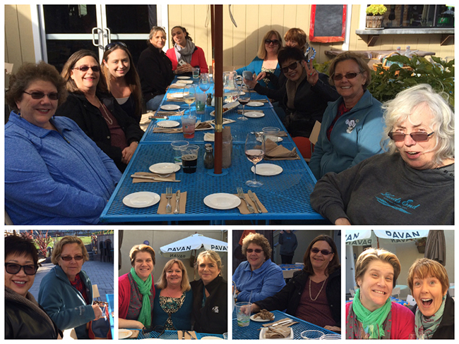 gathering at the surf spot restaurant