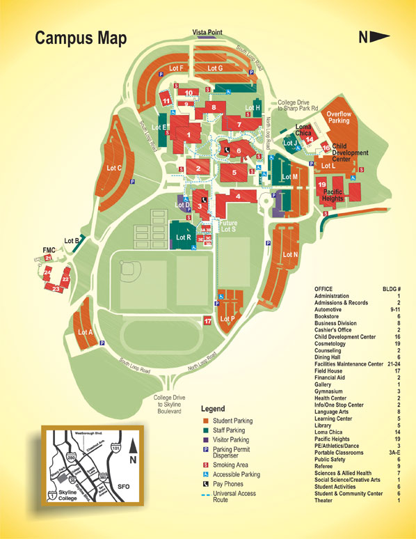Skyline Campus Map