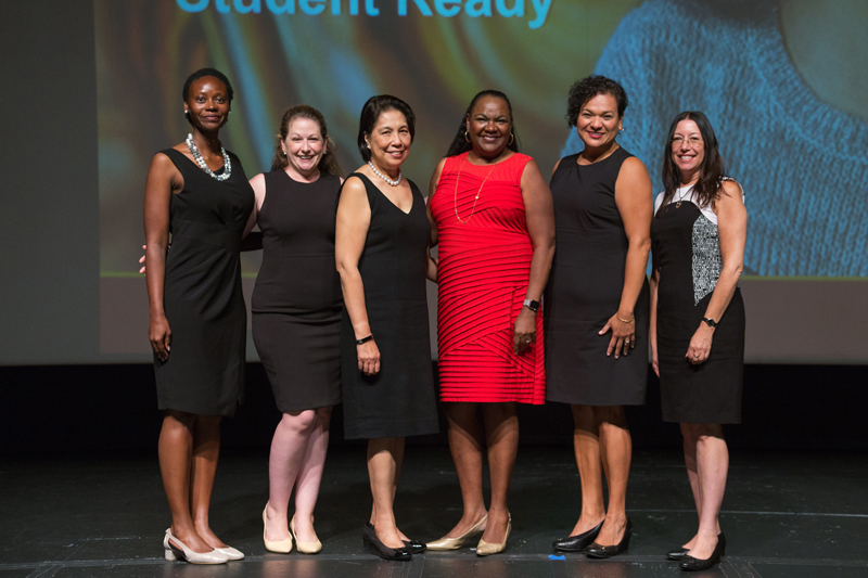 Skyline College president and vice presidents