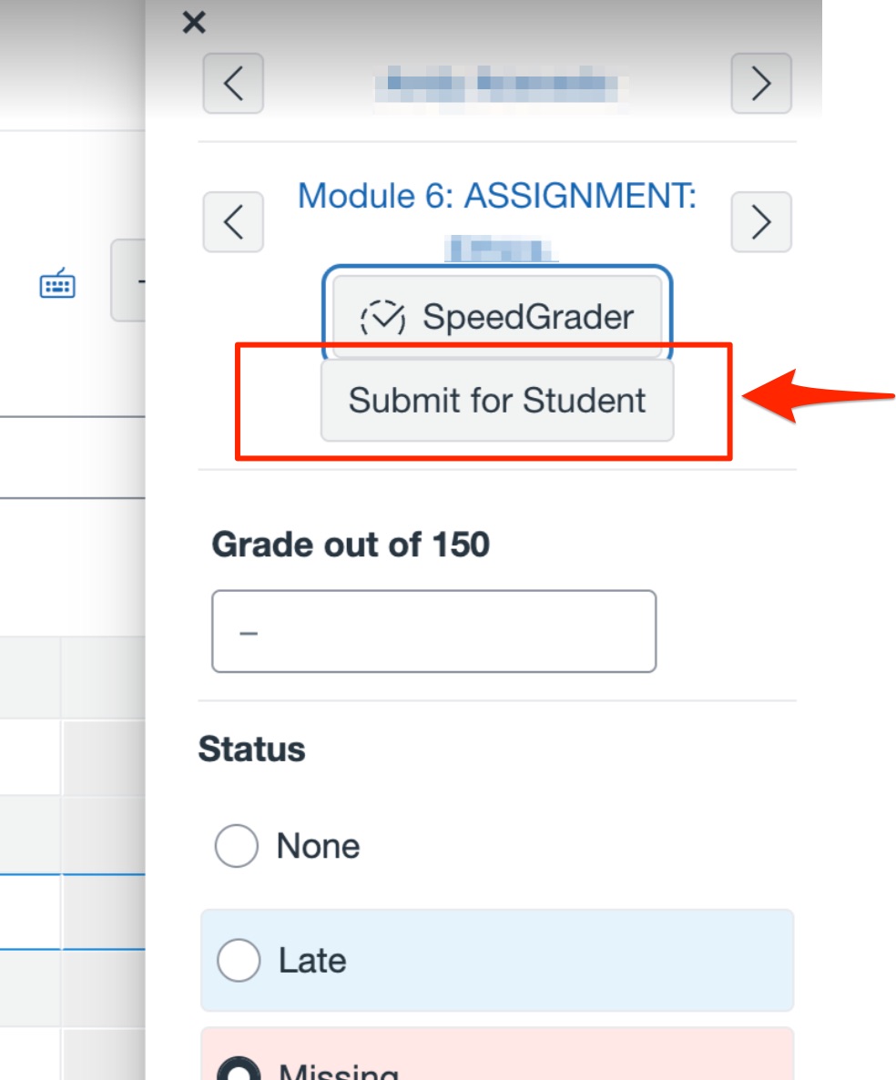 Submit for student feature