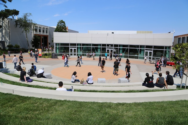 quad with students walking