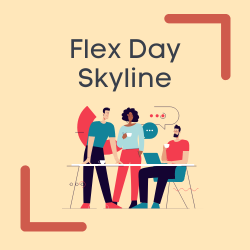 Flex Day Icon people at a table with computers