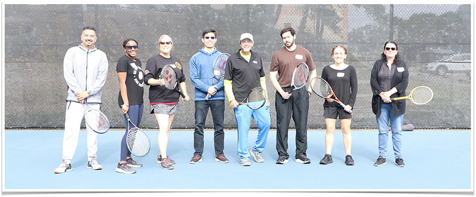 Tennis during a Flex Day session