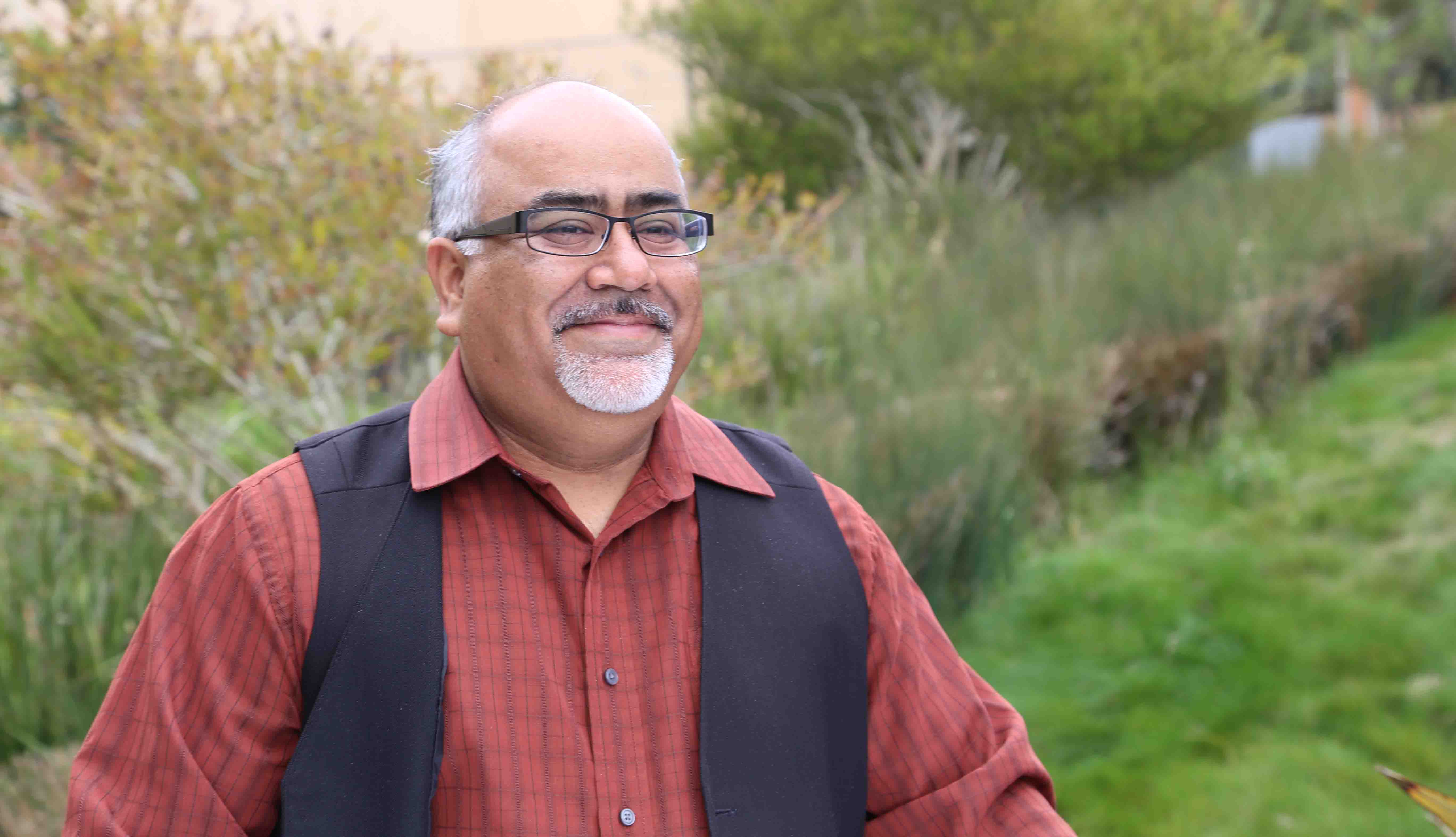 adult student on Skyline College Campus