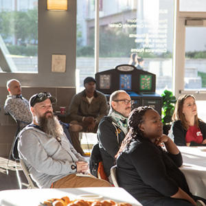 employees in a meeting