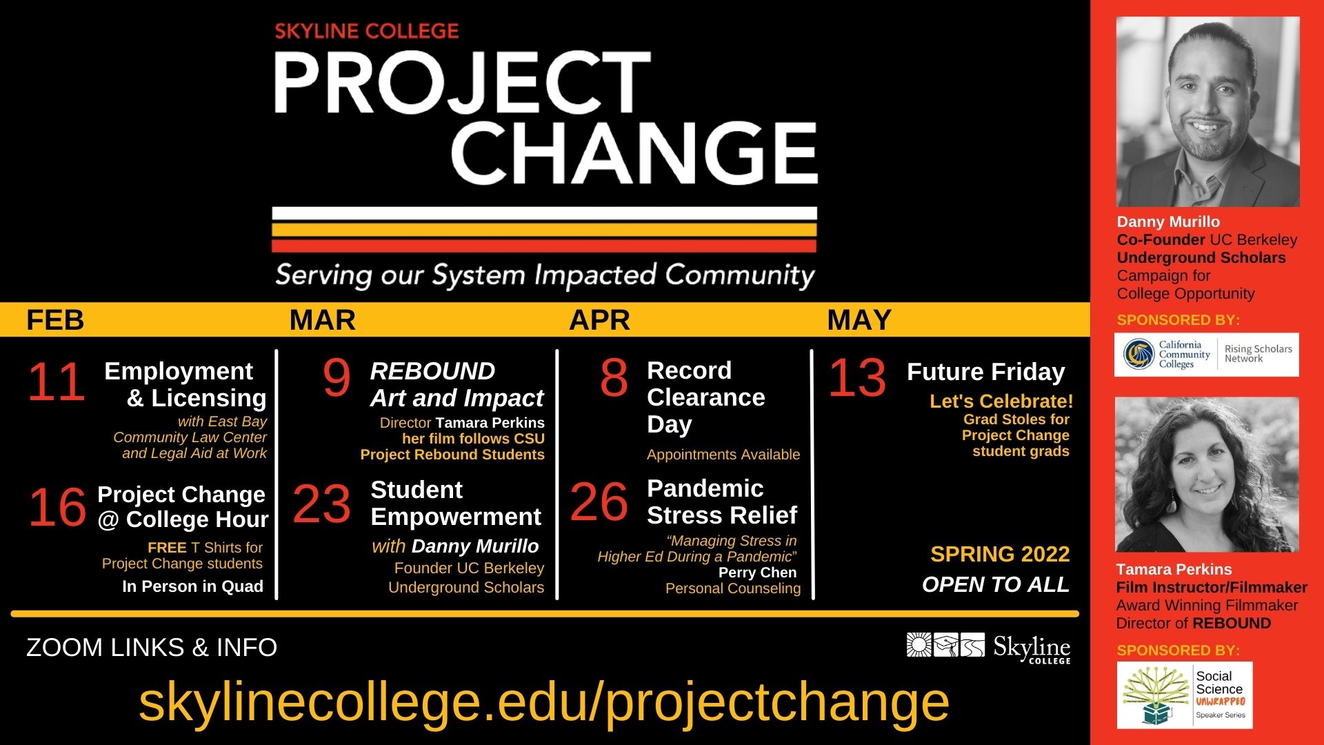 PROJECT CHANGE SPRING 2022 EVENTS